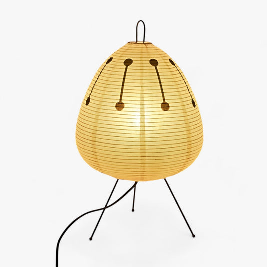 SageGlow - Rolig bordlampe med rispapirtekstur for rolige rom