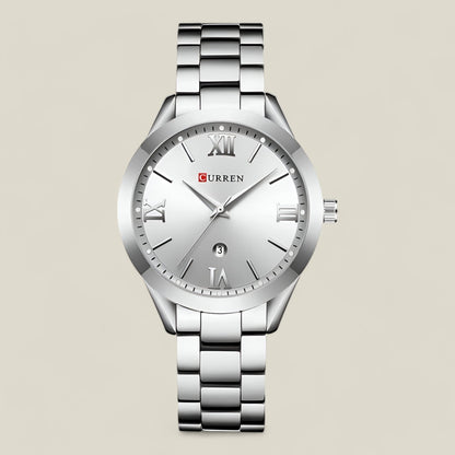 Fleur - Raffinert armbåndsur med slitesterk stålrem og stilig urskive