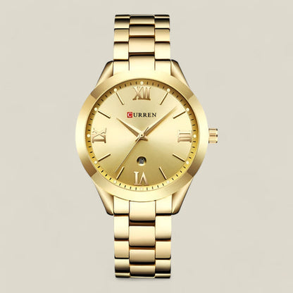 Fleur - Raffinert armbåndsur med slitesterk stålrem og stilig urskive