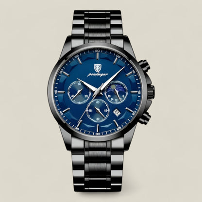 James - Elegant og slitesterk klokke med opplyste visere for bruk i svakt lys