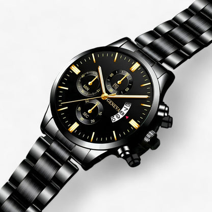 BlackElite - Luksusklokker med rund urskive og kalenderfunksjon