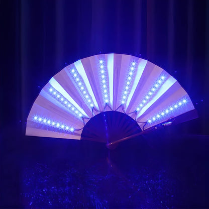GlowFan - Sammenleggbart LED-viftelys for festivaler og fester