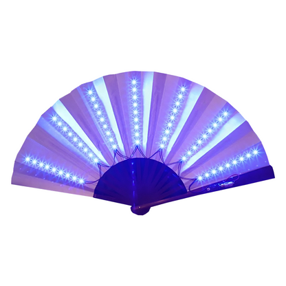 GlowFan - Sammenleggbart LED-viftelys for festivaler og fester