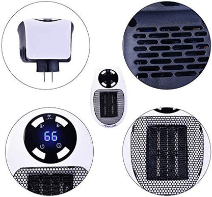 HeatEase - Bærbar Elektrisk Varmeovn med Justerbar Digitalt Termostat