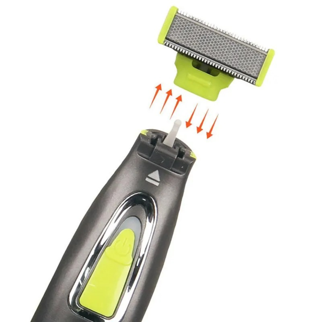 SmoothTrim - Bærbar elektrisk barbermaskin for hele kroppen med T-formet blad