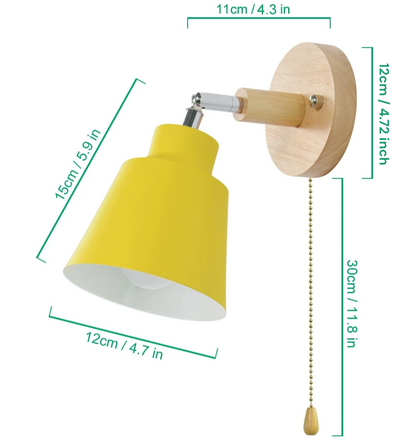 LumeFlex - Justerbar roterende vegglampe med trekkbryter