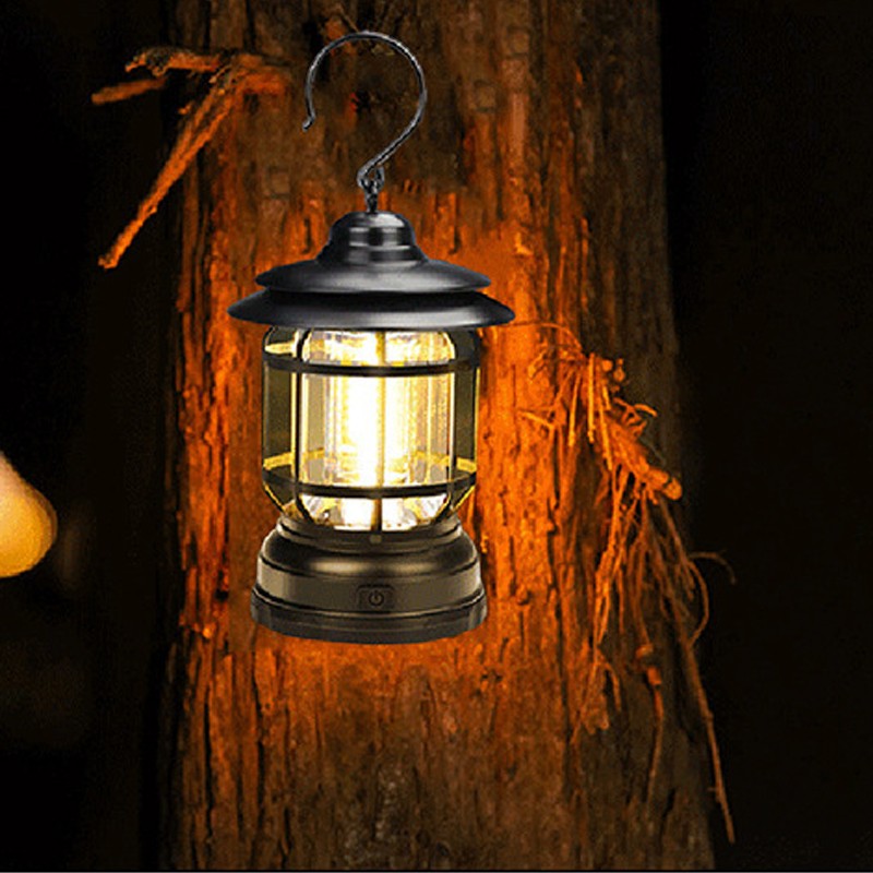 GlowEra – Retro LED lykt med bærbar USB lading