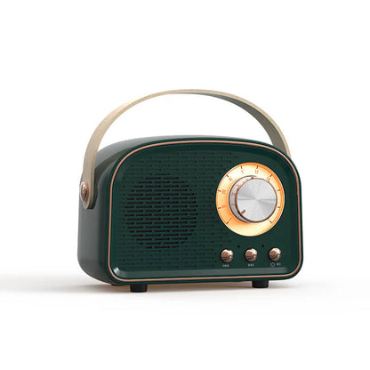 EchoRetro - Vintage Bluetooth-høyttaler med FM-radio og rik lydkvalitet
