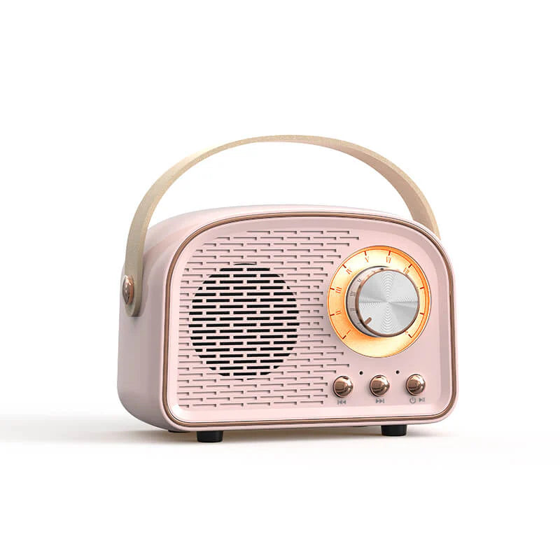 EchoRetro - Vintage Bluetooth-høyttaler med FM-radio og rik lydkvalitet
