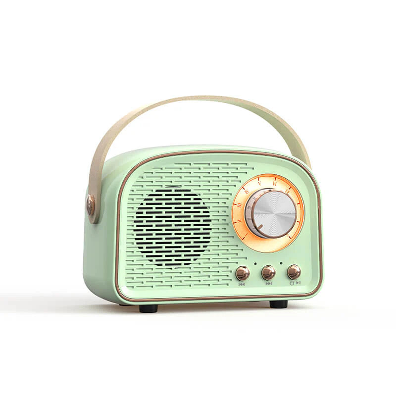EchoRetro - Vintage Bluetooth-høyttaler med FM-radio og rik lydkvalitet