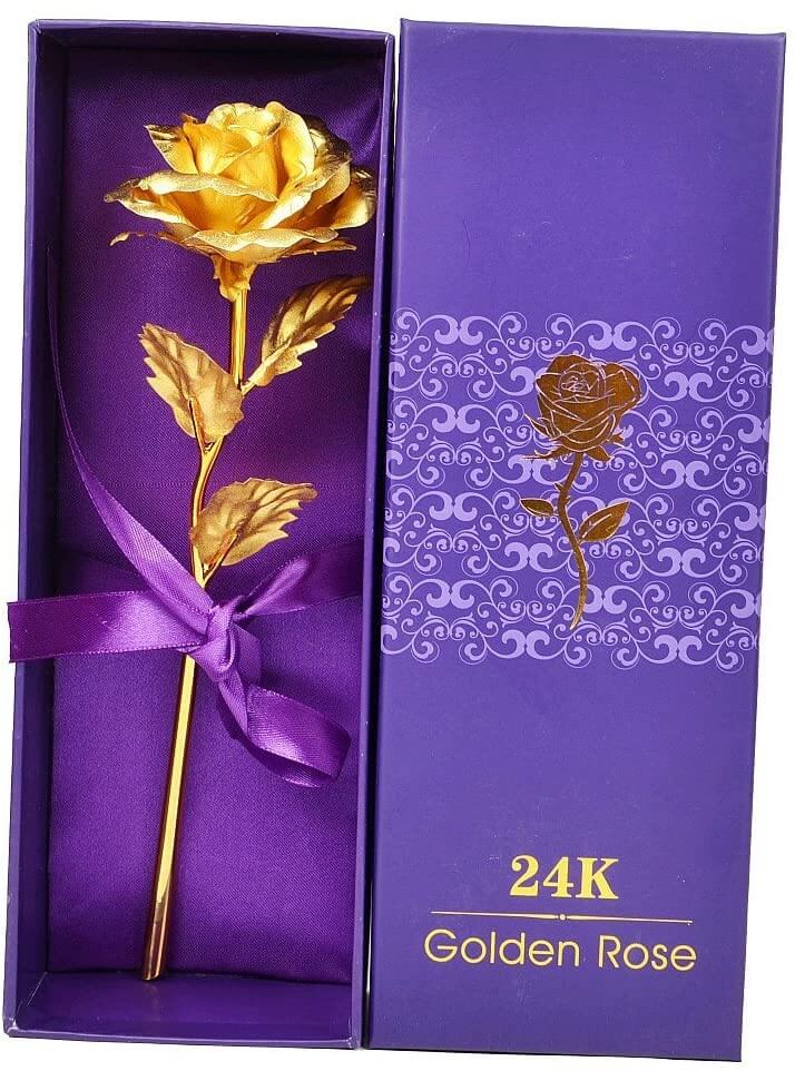 ForeverRose - 24K gullbelagt rose i elegant gaveeske for tidløs kjærlighet