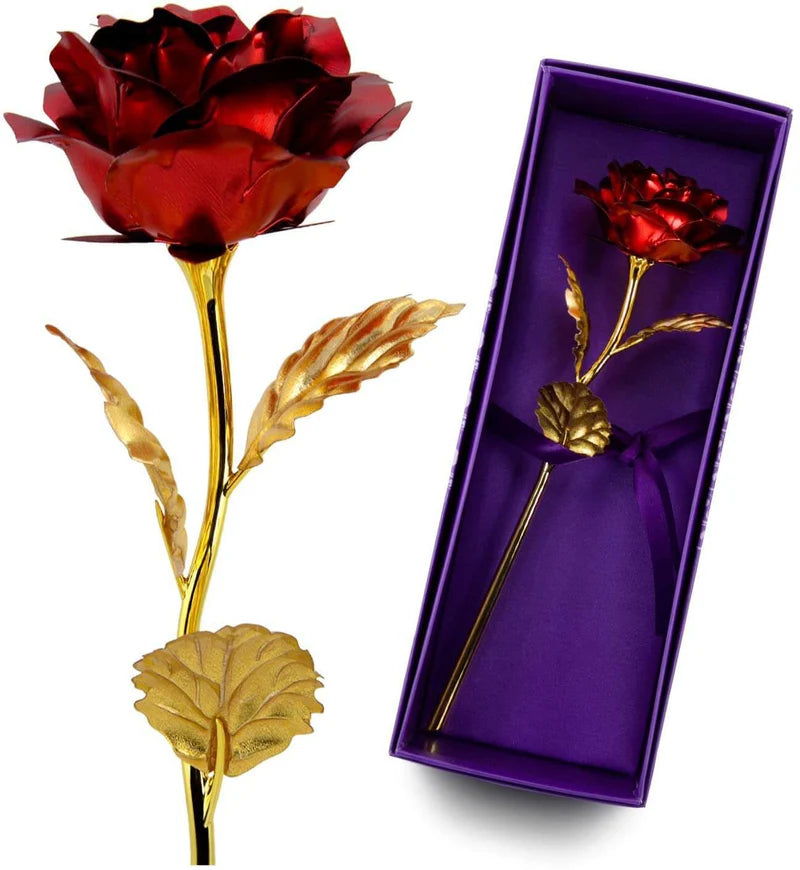 ForeverRose - 24K gullbelagt rose i elegant gaveeske for tidløs kjærlighet