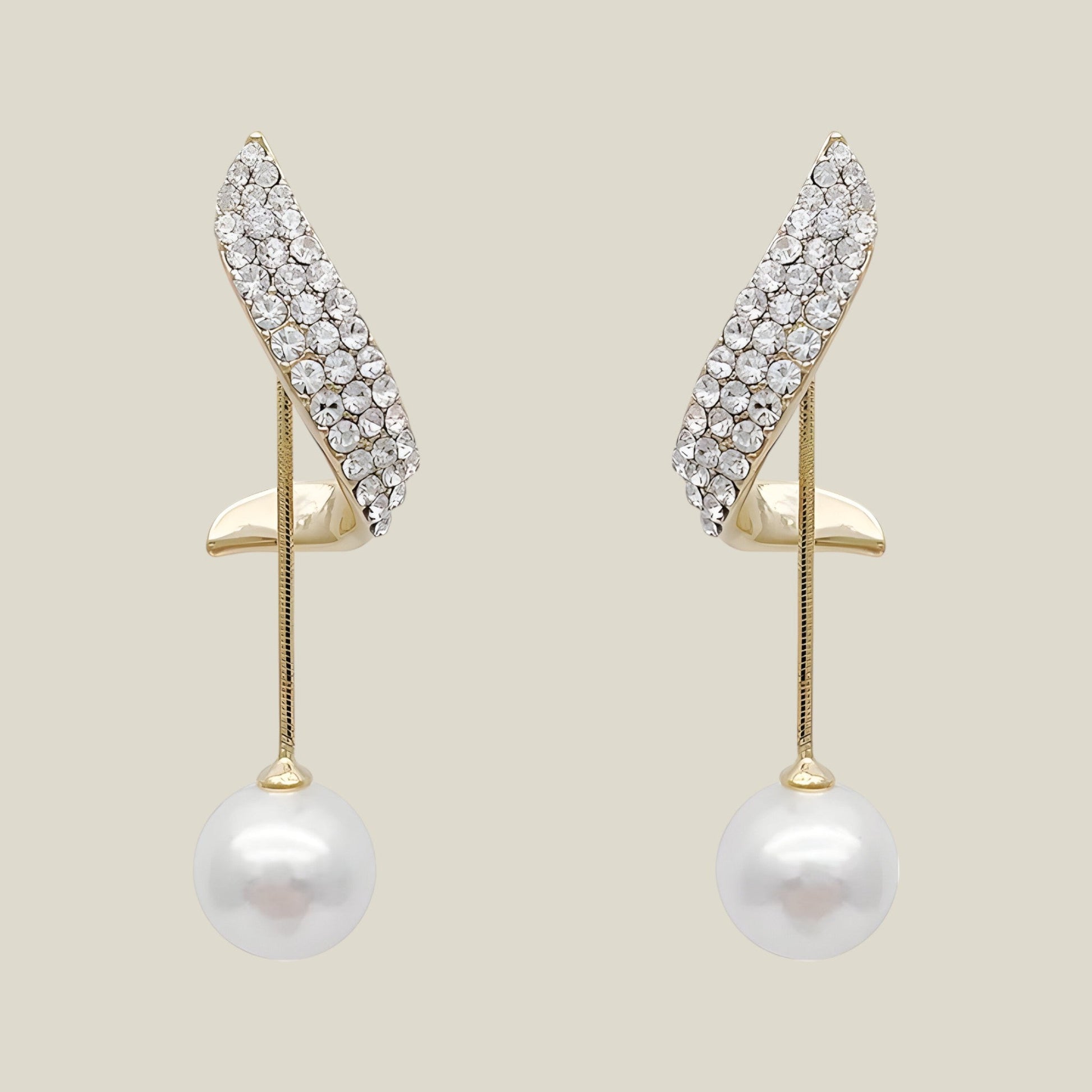 Elise - Elegant Boho-Chic Crystal Øredobber med Frynser-1