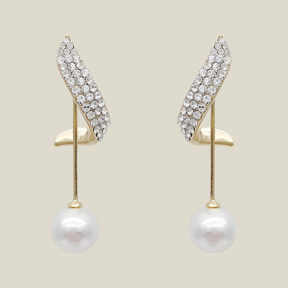 Elise - Elegant Boho-Chic Crystal Øredobber med Frynser-1