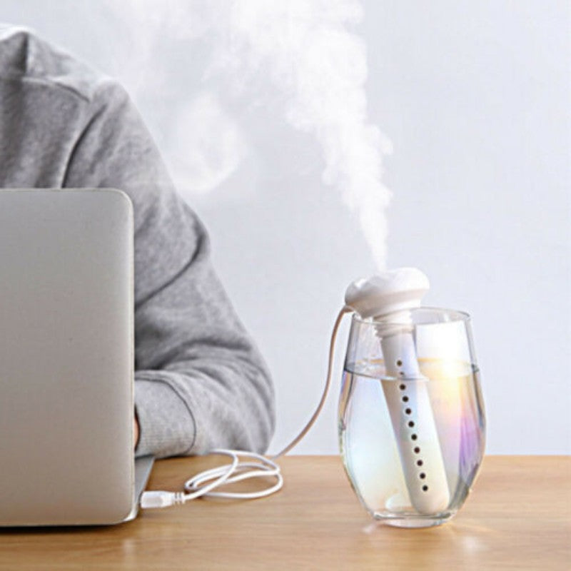 HydroMist – Bærbar Vannflaske Luftfukter med USB Strøm