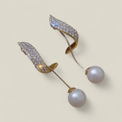 Elise - Elegant Boho-Chic Crystal Øredobber med Frynser-4