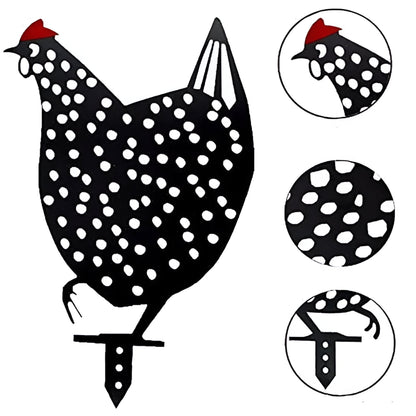 CharmingCluck - Lekende kyllingfamilie i akryl for levende hagesjarm