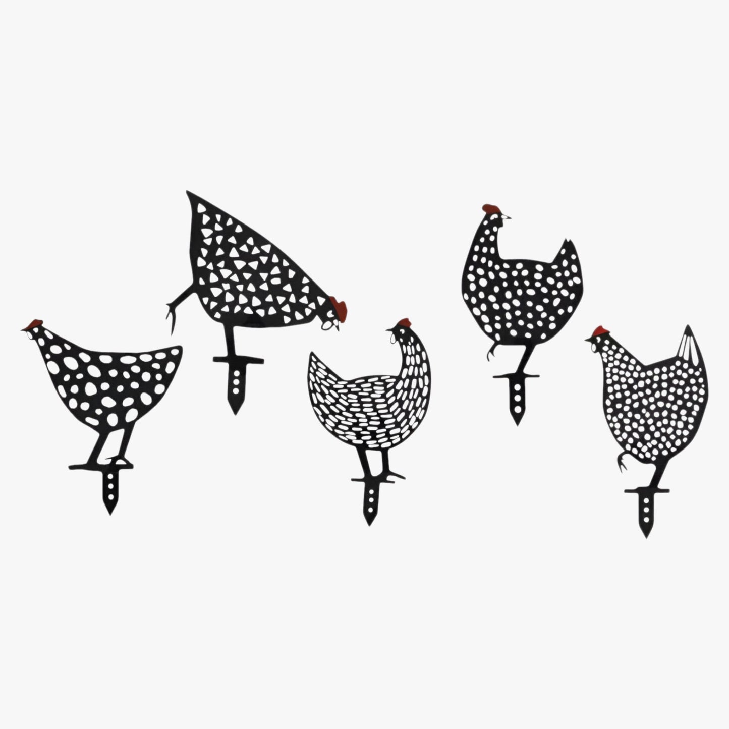 CharmingCluck - Lekende kyllingfamilie i akryl for levende hagesjarm