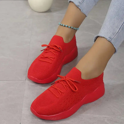 Sophia – Trendy sneakers med snøring og avslappet passform