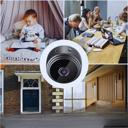 SecuraLink - Bærbart 1080P HD-sikkerhetskamera med nattsyn