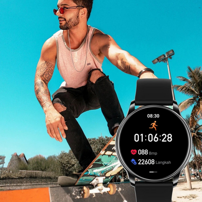 FitTrack - Smart Fitness Tracker Klokke med Bluetooth Samtaler