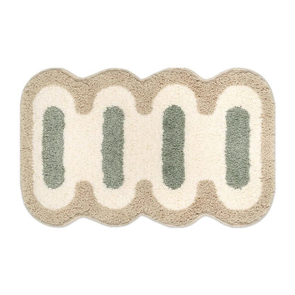 SoftShape - Baderomsmatte med geometrisk mønster og sklisikker bunn