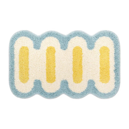 SoftShape - Baderomsmatte med geometrisk mønster og sklisikker bunn