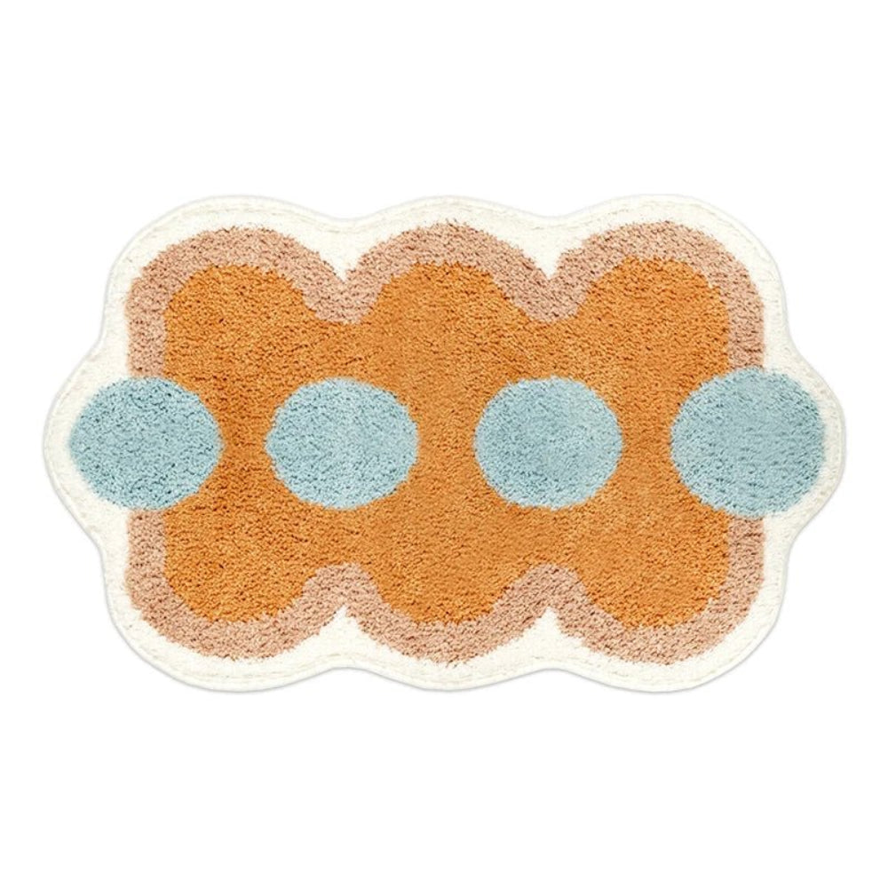 SoftShape - Baderomsmatte med geometrisk mønster og sklisikker bunn