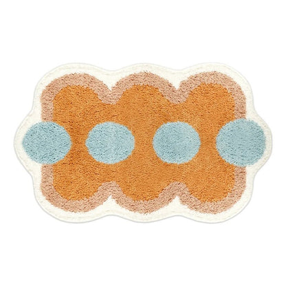 SoftShape - Baderomsmatte med geometrisk mønster og sklisikker bunn