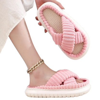 ComfyStep - Innendørstøfler med åpen tå og sklisikker såle