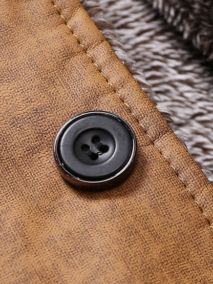 Armin - Lommer og langermet jakke med pelsfôr