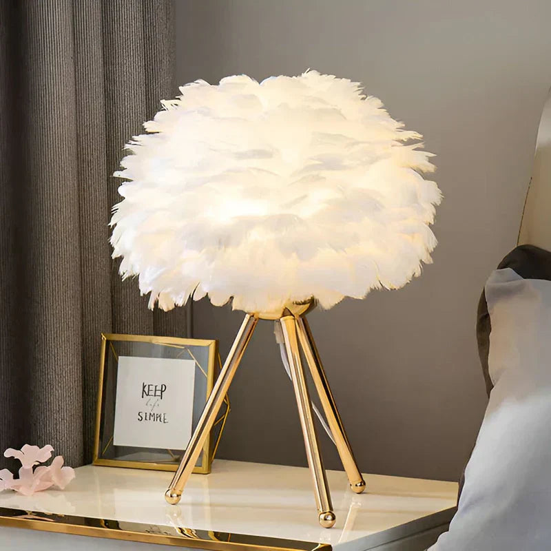 GlowNest - Fjærlampe med mykt omgivelseslys