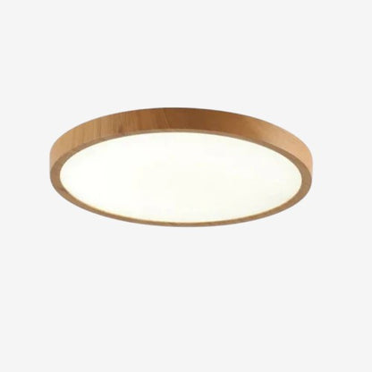 LumaWood – Rund taklampe med justerbare lysinnstillinger