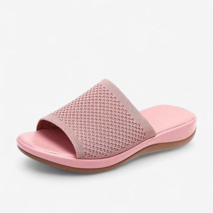 Lina – Slip-On Sandaler med Åpent Design