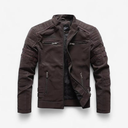 John – Langermet Jakke med Glidelås og Flere Lommer