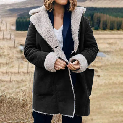 Jolien – Langermet Fleecefrakk med Krage