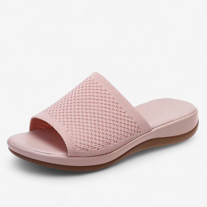 Lina – Slip-On Sandaler med Åpent Design