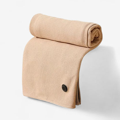 Sofia – Bærbar USB Teppe med Frynser og Vaskbart Design