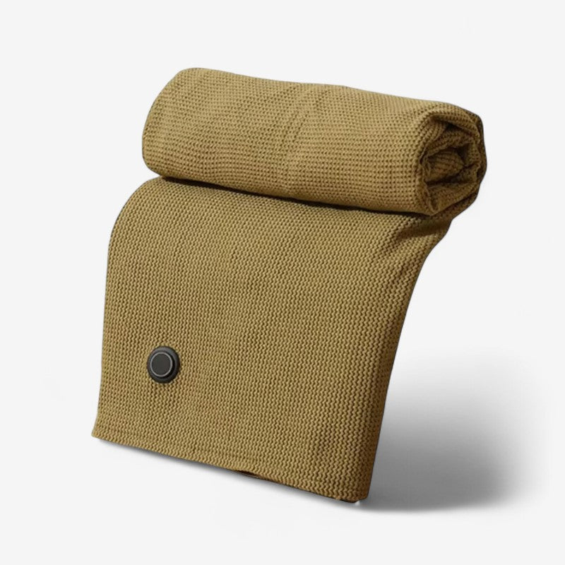 Sofia – Bærbar USB Teppe med Frynser og Vaskbart Design