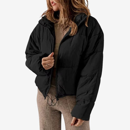 Naomi – Langermet Glidelåsjakke med Sidelommer