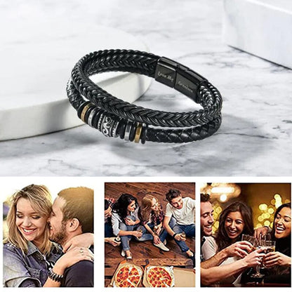 Ethan - Flettet armbånd med to rader som symboliserer kjærlighet og støtte