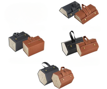 OptiGuard – Sammenleggbart Brilleveske med Flere Rom med Organisert Oppbevaring