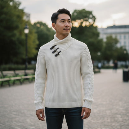 Magnus – Langermet Slim Fit Genser med Ribbe detaljer