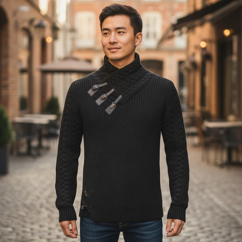 Magnus – Langermet Slim Fit Genser med Ribbe detaljer