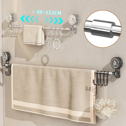 SpaceSleek - Plassbesparende Veggfeste Med Justerbare Kroker