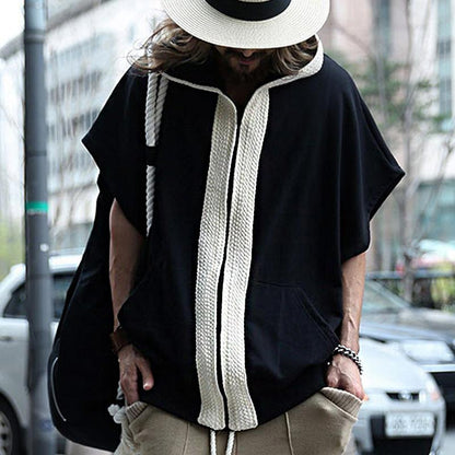 Ezra - Overdimensjonert Hetteskjorte med Glidelåsstenging Foran