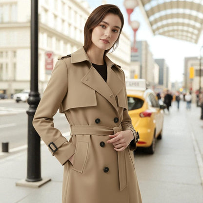 Maaike – Trenchcoat med belte i midjen