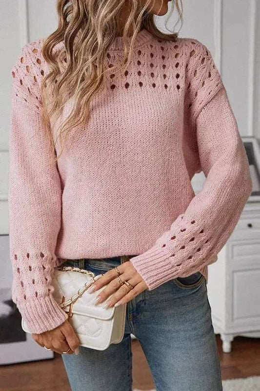 Hannah - Chic genser med åpen sømdetaljer